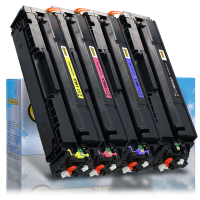 Zestaw promocyjny: Canon 075H BK, C, M, Y czarny + 3 kolory, wersja 123drukuj 132329