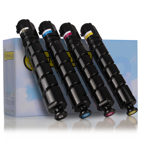Zestaw promocyjny: Canon C-EXV 48 BK, C, M, Y czarny + 3 kolory, wersja 123drukuj 130715 - 1