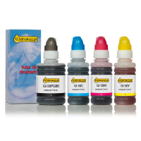 Zestaw promocyjny: Canon GI-50 czarny + 3 kolory, wersja 123drukuj 3386C001C 3403C001C 3404C001C 3405C001C 127162