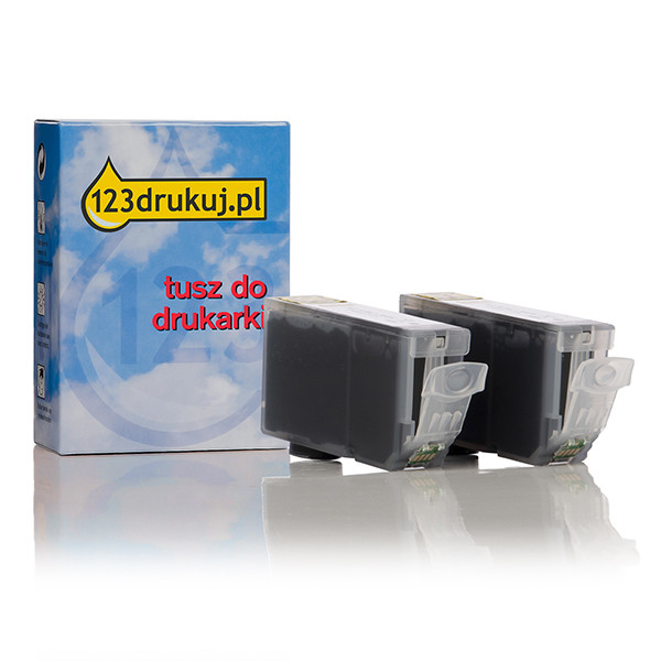 Zestaw promocyjny: Canon PGI-5BK 2x tusz czarny, wersja 123drukuj 0628B030C 132154 - 1