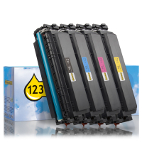 Zestaw promocyjny: Canon T09 BK, C, M, Y czarny + 3 kolory, wersja 123drukuj  130744