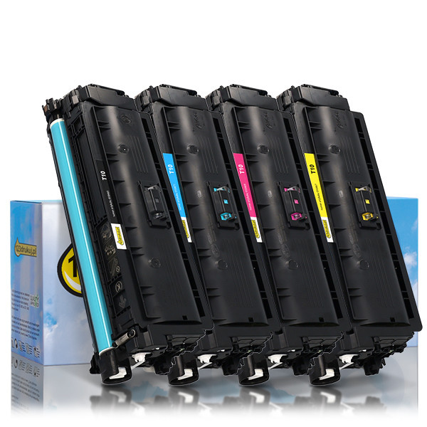 Zestaw promocyjny: Canon T10 BK, C, M, Y czarny + 3 kolory, wersja 123drukuj 132317 - 1