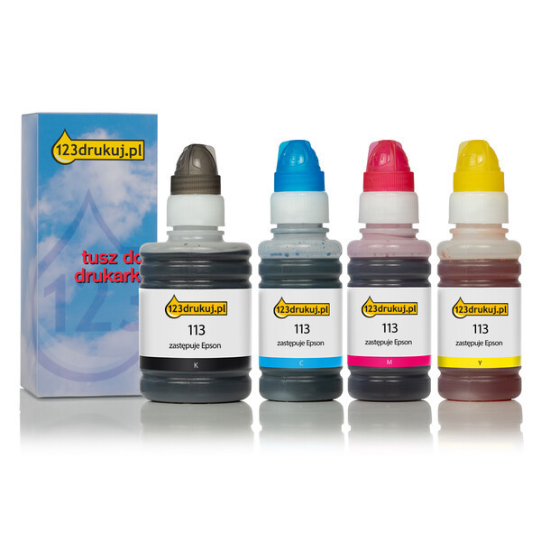Zestaw promocyjny: Epson 113 tusz czarny + 3 kolory, wersja 123drukuj C13T06B640C 127085 - 1
