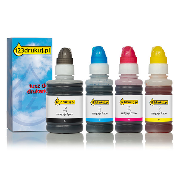Zestaw promocyjny: Epson 113 tusz czarny + 3 kolory, wersja 123drukuj C13T06B640C 127085 - 1