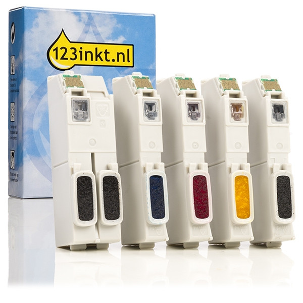 Zestaw promocyjny: Epson 33XL tusz czarny + czarny foto + 3 kolory, zwiększona pojemność, wersja 123drukuj C13T33574010C 026871 - 1