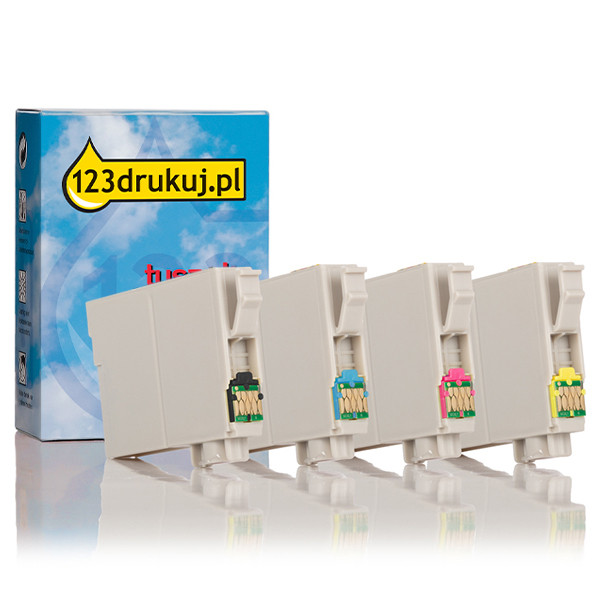 Zestaw promocyjny: Epson 603 tusz czarny + 3 kolory, zwiększona pojemność, wersja 123drukuj 127079 Zestaw promocyjny: Epson 603 tusz czarny + 3 kolory, zwiększona pojemność, wersja 123drukuj 127079 - 1