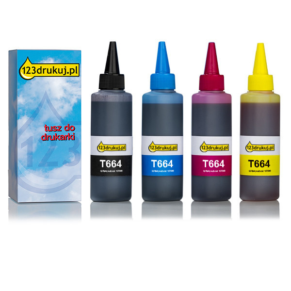 Zestaw promocyjny: Epson 664 tusz czarny + 3 kolory, wersja 123drukuj 127007 - 1