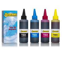 Zestaw promocyjny: Epson 664 tusz czarny + 3 kolory, wersja 123drukuj 127007
