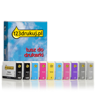 Zestaw promocyjny: Epson T47A 2x czarny + 8 kolorów, wersja 123drukuj