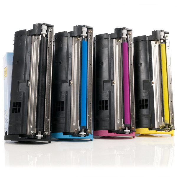 Zestaw promocyjny: Konica Minolta 1710471-001, -002, -003, -004 czarny + 3 kolory, wersja 123drukuj  130120 - 1