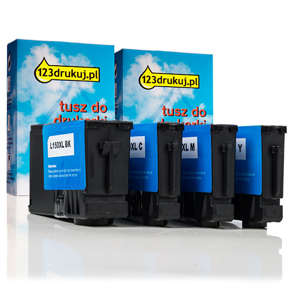 Zestaw promocyjny: Lexmark 150XL czarny + 3 kolory, zwiększona pojemność, wersja 123drukuj 14N1919EC 040485 - 1
