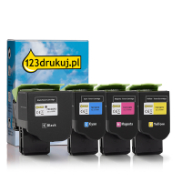 Zestaw promocyjny: Lexmark 78C2XK0, CG, MG, YG  czarny + 3 kolory, wersja 123drukuj  131981