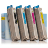Zestaw promocyjny: OKI 45862818, 16, 15, 14 czarny + 3 kolory, wersja 123drukuj
