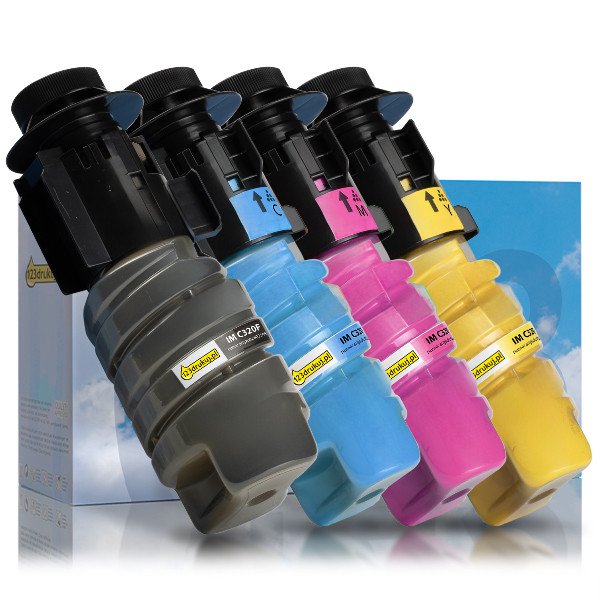 Zestaw promocyjny: Ricoh typ IM C320F czarny + 3 kolory, wersja 123drukuj 125362 - 1