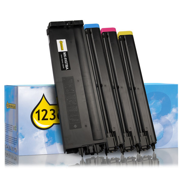 Zestaw promocyjny: Sharp MX-51GT czarny + 3 kolory, wersja 123drukuj  160504 - 1