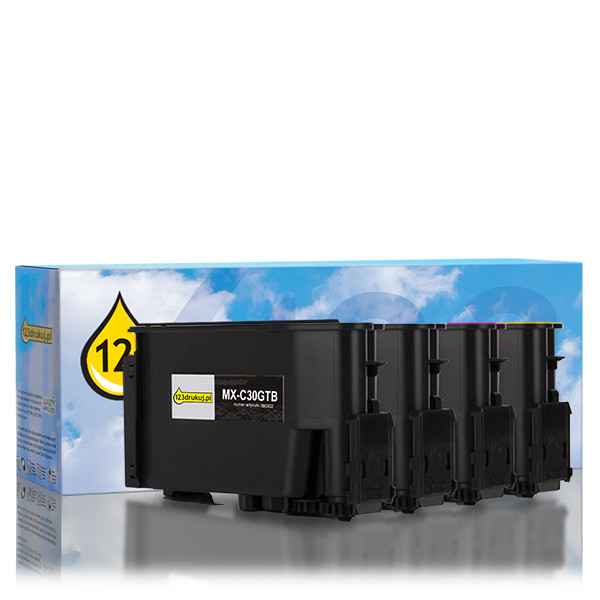 Zestaw promocyjny: Sharp MX-C30GT czarny + 3 kolory, wersja 123drukuj 160502 - 1