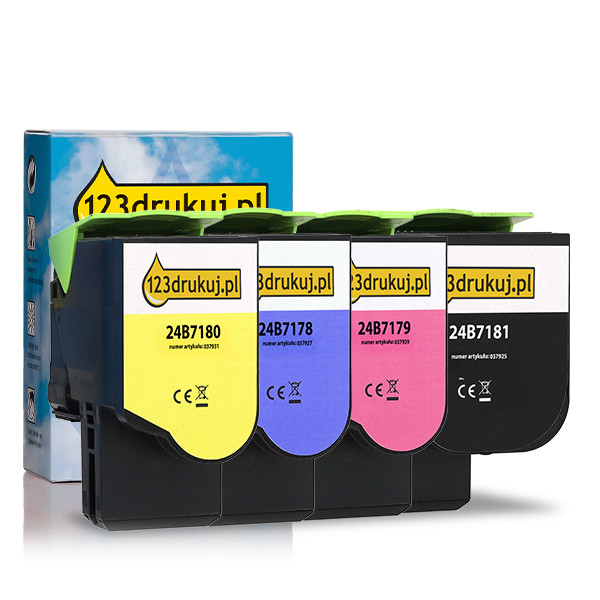 Zestaw promocyjny Lexmark: 24B7181, 78, 79 i 80 czarny + 3 kolory, wersja 123drukuj 119906 - 1