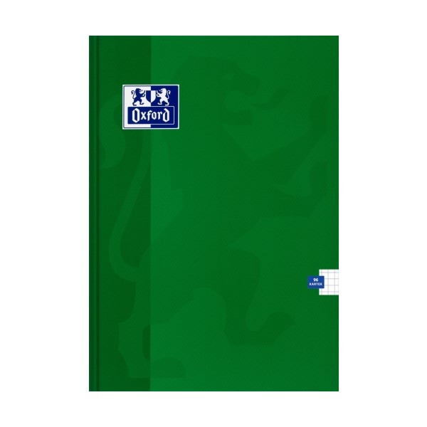 Zeszyt A4 / 96 kartek Oxford, kratka, twarda oprawa zielony  246389 - 1