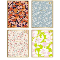 Zeszyt A5 / 60 kartek Interdruk Met. Floral, kratka, mix pastelowy  246972