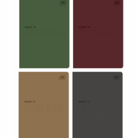 Zeszyt A5 / 60 kartek Interdruk Simple, kratka, mix kolorów  246971