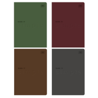 Zeszyt A5 / 80 kartek Interdruk Simple, kratka, mix kolorów  246973