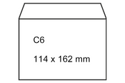 114 x 162 mm - C6 (A6)