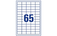 65 na arkuszu (38 x 21,2 mm)