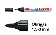 Standardowe 1,5 - 3 mm (Edding 3000, 300)
