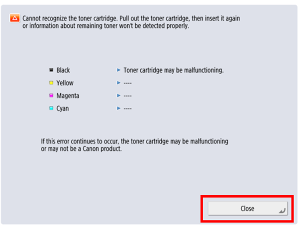 toner canon bez zabezpieczen - kroki